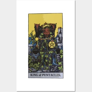 King of Pentacles - A Tarot Print Posters and Art